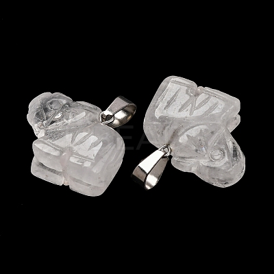 Natural Quartz Crystal Pendants G-B127-05P-14-1