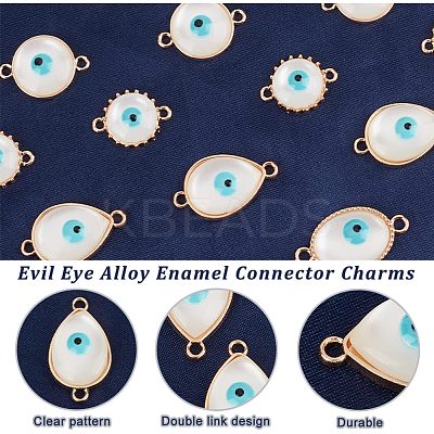 24Pcs 6 Colors Enamel Pendants KK-NB0001-37-1