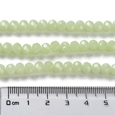 Baking Paint Imitation Jade Glass Bead Strands DGLA-A034-J6MM-A21-1
