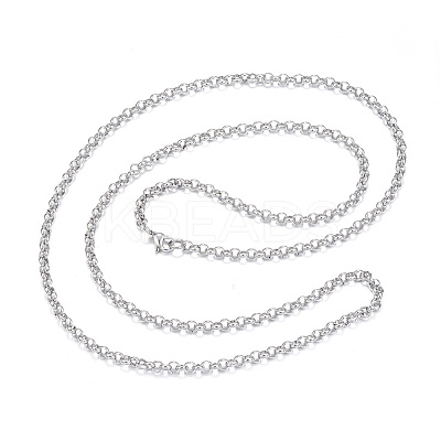 Tarnish Resistant 304 Stainless Steel Necklaces NJEW-E080-01P-1