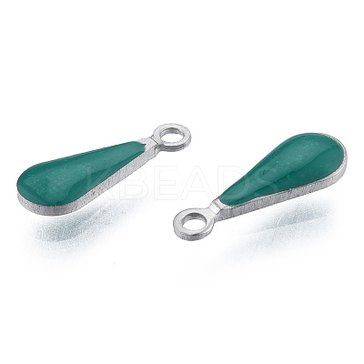 304 Stainless Steel Enamel Charms STAS-N092-178C-1