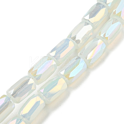 Imitation Jade Glass Beads Strands X-EGLA-P052-03A-02-1