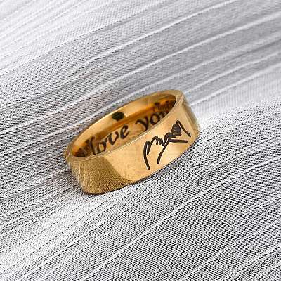 304 Stainless Steel Finger Rings RJEW-G352-01G-1
