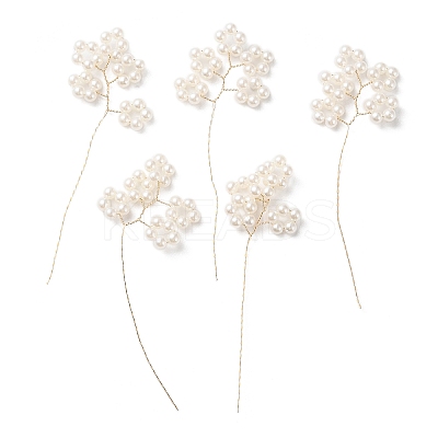 ABS Imitation Pearl Beaded Pendant GLAA-K060-04G-1