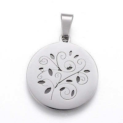 Non-Tarnish 304 Stainless Steel Pendants STAS-I086-03P-01-1