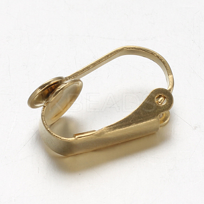 Ion Plating(IP) 304 Stainless Steel Clip-on Earring Findings LS-STAS-G130-20G-1