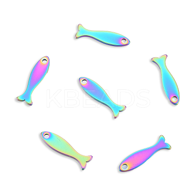 Ion Plating(IP) 201 Stainless Steel Charms STAS-N098-127M-1