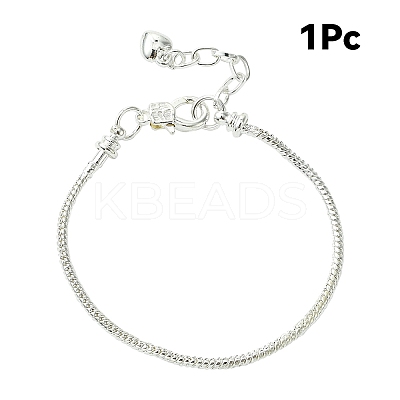 1Pc Brass European Style Bracelet Making MAK-YW0001-18-1