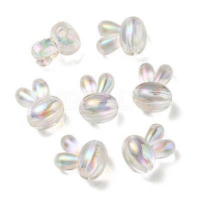 UV Plating Rainbow Iridescent Acrylic Beads X1-PACR-E001-05I-1