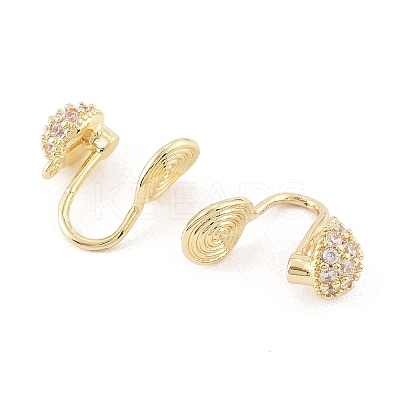 Brass Clip-on Earring Findings KK-K371-27B-G-1