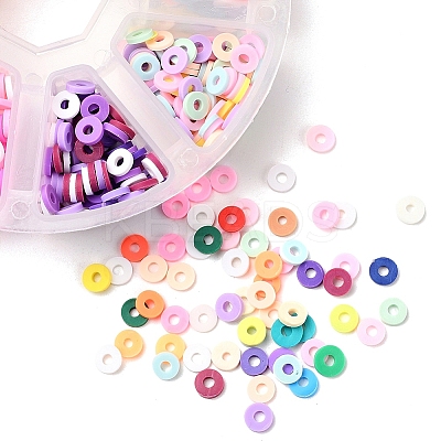 1200Pcs 8 Colors Handmade Polymer Clay Beads CLAY-YW0001-15C-1