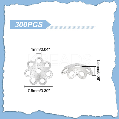304 Stainless Steel Bead Caps STAS-UN0042-47-1