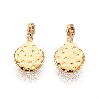 304 Stainless Steel Teardrop Charms X-STAS-T072-40G-1