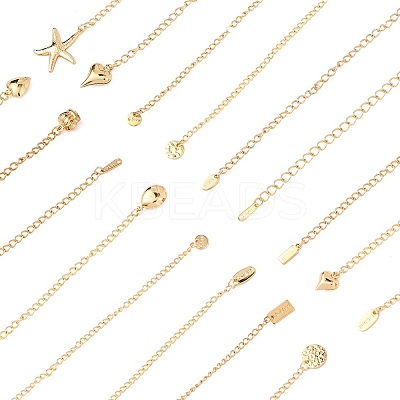 304 Stainless Steel Cross Link Chain Necklaces for Women NJEW-G178-03G-01-1