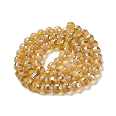 Electroplate Glass Beads Strands EGLA-Z001-03A-AB07-1