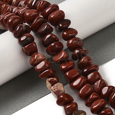 Natural Red Jasper Beads Strands G-B078-D05-03-1