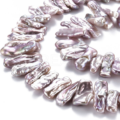 Natural Keshi Pearl Beads Strands PEAR-S020-H06-1