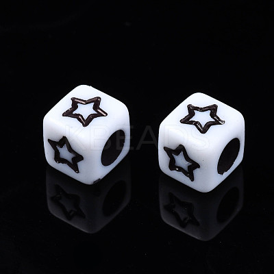 Opaque Acrylic Beads SACR-S273-40-1