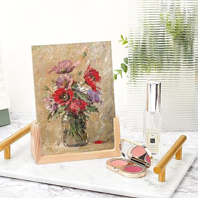 Beech Wood Business Card Holder ODIS-WH0005-71-1