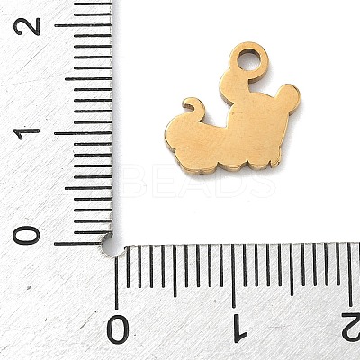 304 Stainless Steel Enamel Pendants STAS-G374-01G-06-1