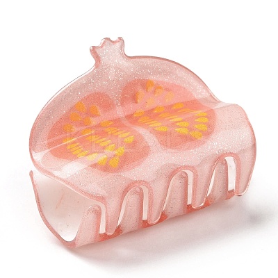 Grapefruit Pattern Acrylic Claw Hair Clips X-PHAR-G004-02-1