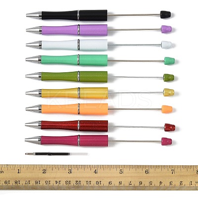9Pcs ABS Plastic Ball-Point Pen AJEW-FS0001-43C-1