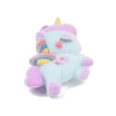 Flocky Resin Pendants RESI-S017-02C-1