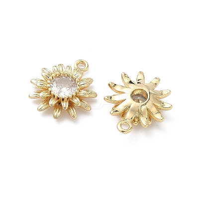 Brass Micro Pave Cubic Zirconia Pendants KK-L260-04G-1
