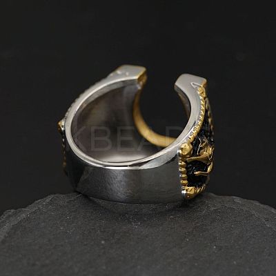 304 Stainless Steel Micro Pave Cubic Zirconia Finger Rings FS-WG5ACE0-02-1