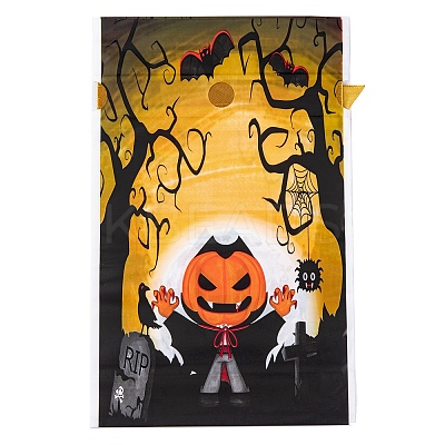 50Pcs Rectangle Halloween Candy Plastic Bags ABAG-U001-01J-1