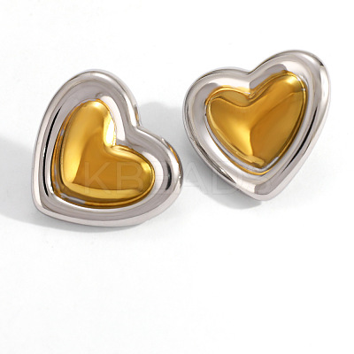 Valentine's Day 304 Stainless Steel Stud Earrings WG1D16C-01-1