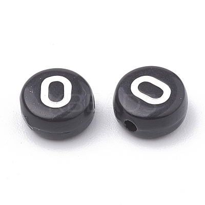 Opaque Acrylic Beads SACR-N002-02O-1