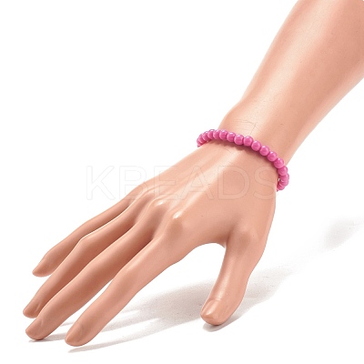 Candy Color Acrylic Beaded Stretch Bracelet for Kids BJEW-JB08053-1