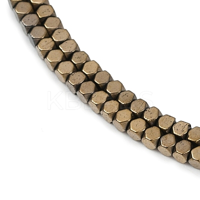 Electroplate Non-magnetic Synthetic Hematite Beads Strands G-I175-09G-1