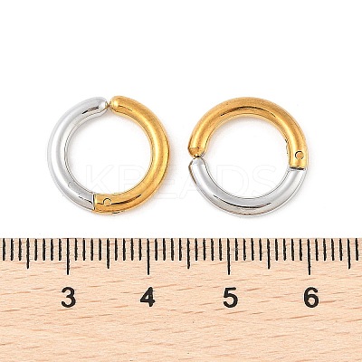 304 Stainless Steel Clip-on Earrings EJEW-Z014-01G-GP-1