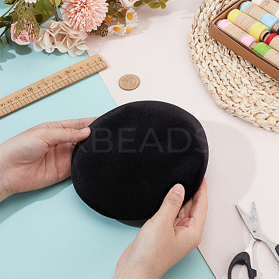 Velet Pillbox Stewardess Fascinator Hat Base for Millinery AJEW-WH0248-757B-1