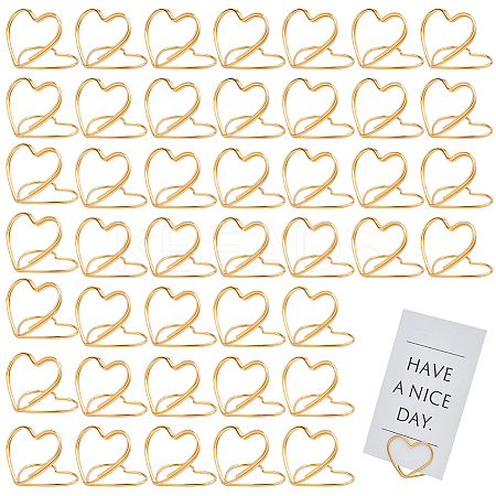 32Pcs Mini Iron Place Card Holders ODIS-SP0001-08G-1