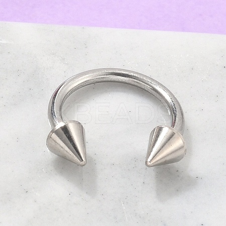 Stainless Steel Nose Septum Rings LS-AJEW-TAC0017-01P-1