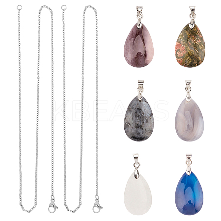 DIY Pendant Necklaces Making Kits DIY-UN0002-13P-1