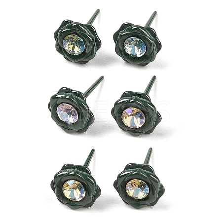 Hypoallergenic Bioceramics Zirconia Ceramic Stud Earrings EJEW-C111-10D-1