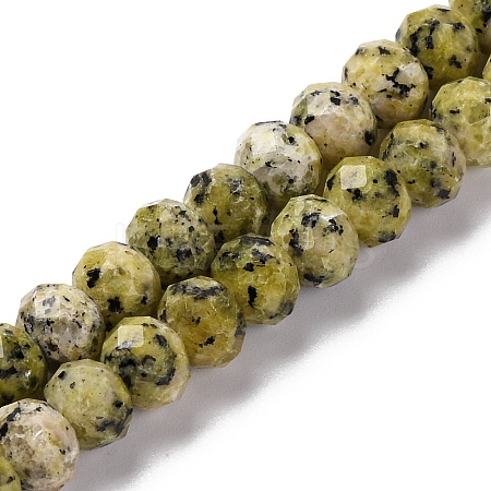 Natural Yellow Turquoise(Jasper) Beads Strands G-K380-A47-04-1