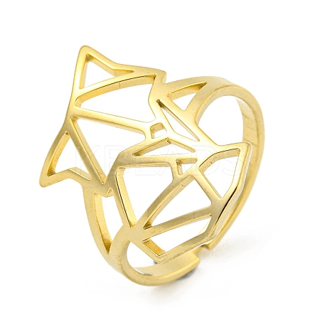 304 Stainless Steel Rings LS-RJEW-R142-01G-1