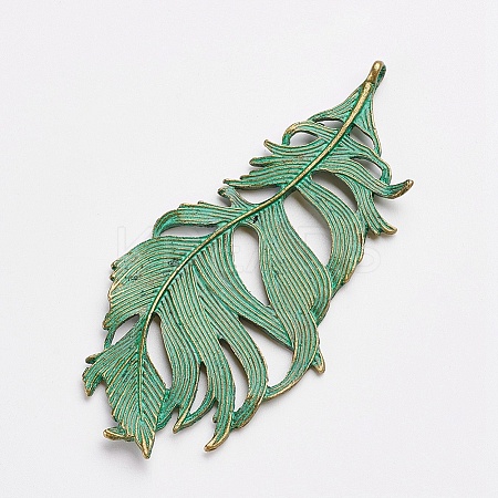 Tibetan Style Alloy Pendants PALLOY-YW0001-36-1