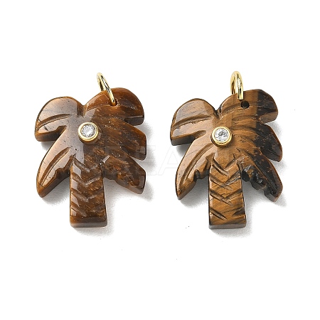 Natural Tiger Eye Carved Pendants GG-CBA67BD-02G-I-1