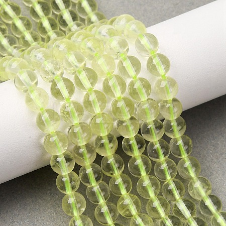 Natural Lemon Quartz(Heated) Beads Strands G-G286-A04-6mm-1