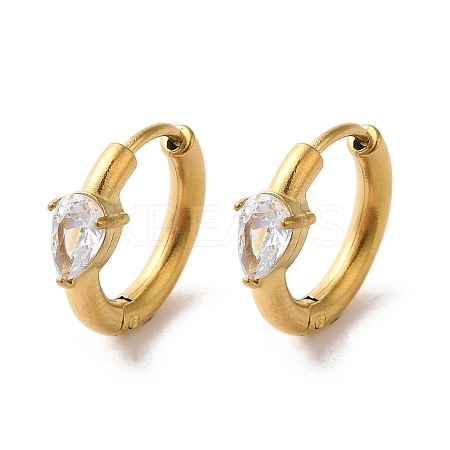 Golden 304 Stainless Steel Hoop Earrings EJEW-K271-01D-G-1