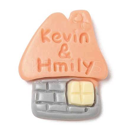 Street Sign Opaque Resin Cabochons LS-RESI-E044-01A-1