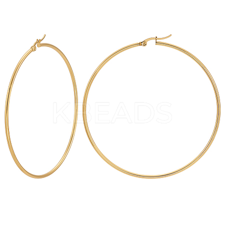 3 Pairs 201 Stainless Steel Hoop Earrings for Women EJEW-LP0001-05-1