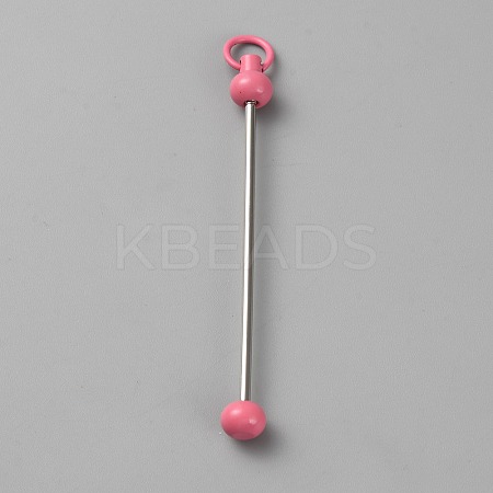 Iron Bar Beadable Keychain for Jewelry Making DIY Crafts IFIN-SZC0005-01A-13-1