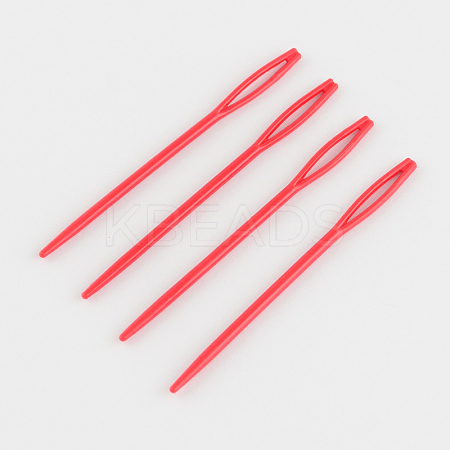 Child Plastic Knit Needles Sewing Knitting Cross Stitch LS-TOOL-R030-06-1